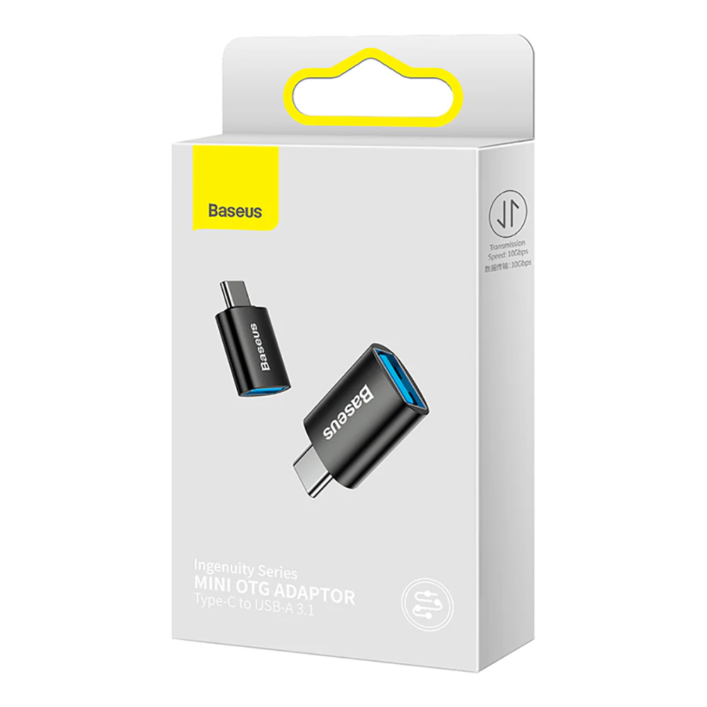 Baseus Type-C to USB 3.1 Mini OTG Adapter - Black