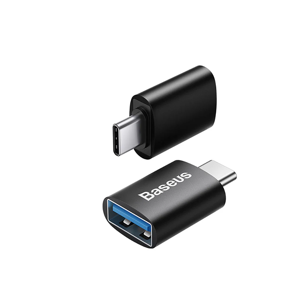 Baseus Type-C to USB 3.1 Mini OTG Adapter - Black - Image 2