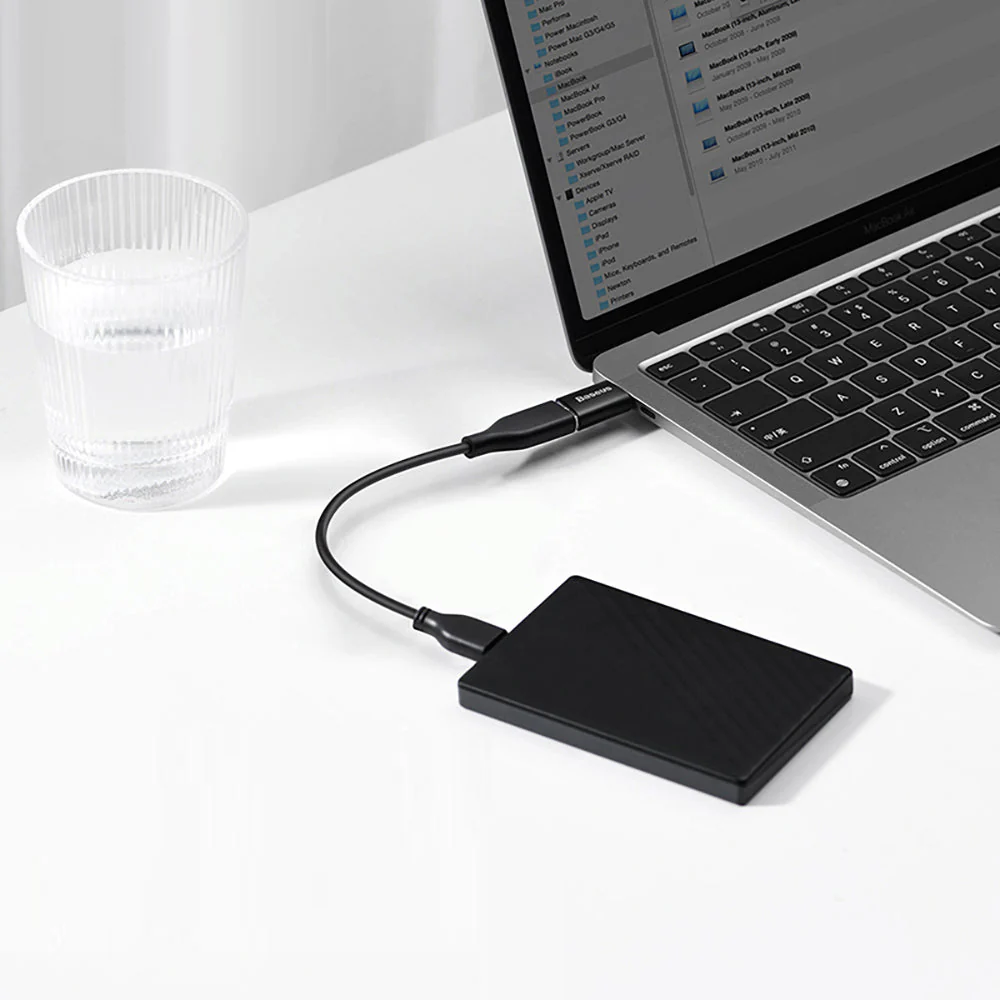 Baseus Type-C to USB 3.1 Mini OTG Adapter - Black - Image 3
