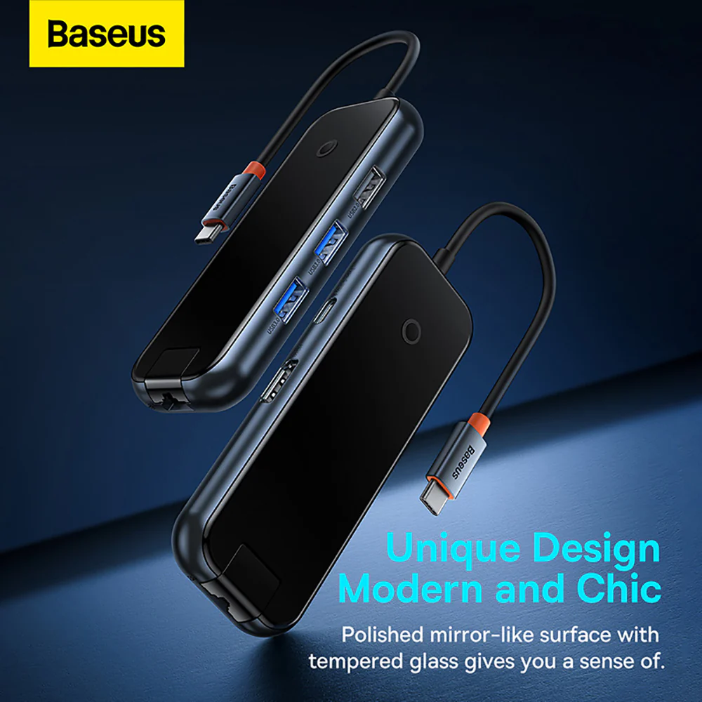 Baseus Ultimate 2nd Gen 6-in-1 HUB Docking Station - Space Gray - Image 5