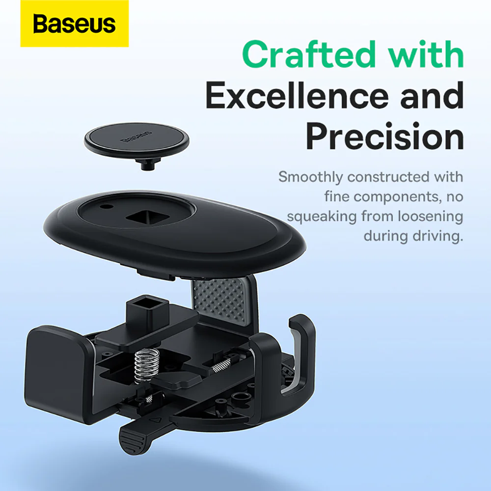 Baseus UltraControl Lite Series Suction Cup Car Mount - Starry Black - Image 4
