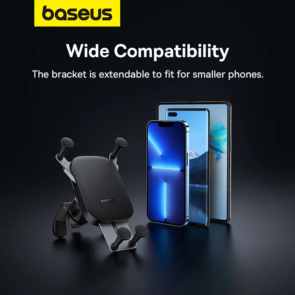 Baseus UltraControl Mega Series Car Mount for Large Screen Phones - Starry Black - Image 5