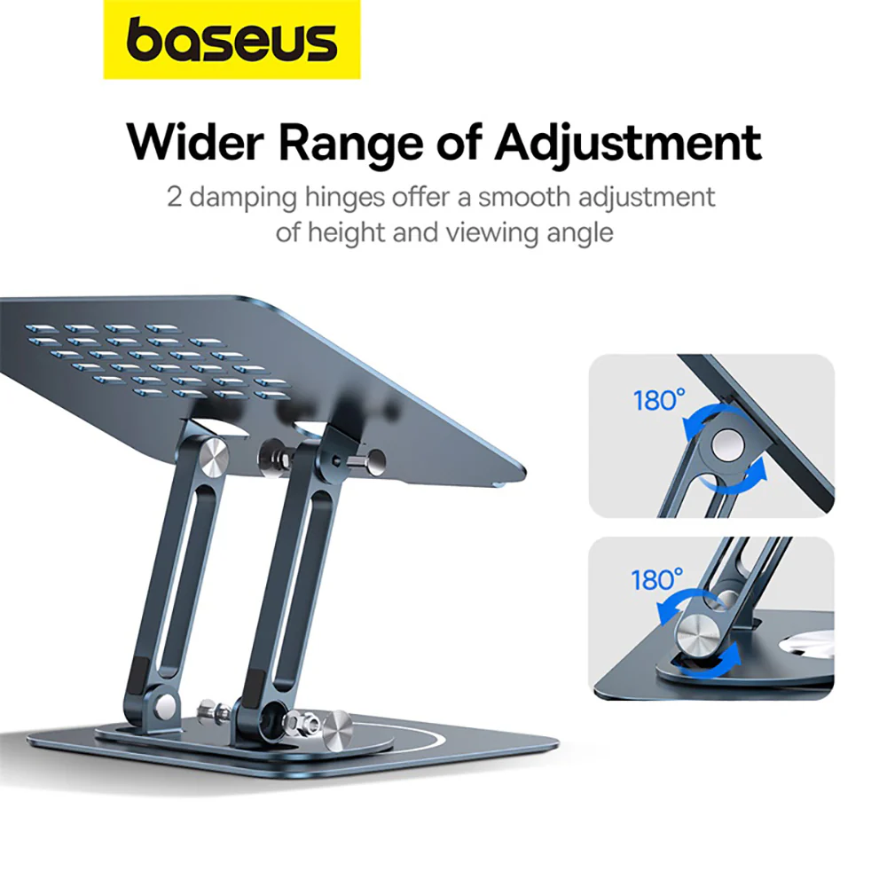 Baseus UltraStable Pro Rotatable and Adjustable Laptop Stand - Space Gray - Image 5