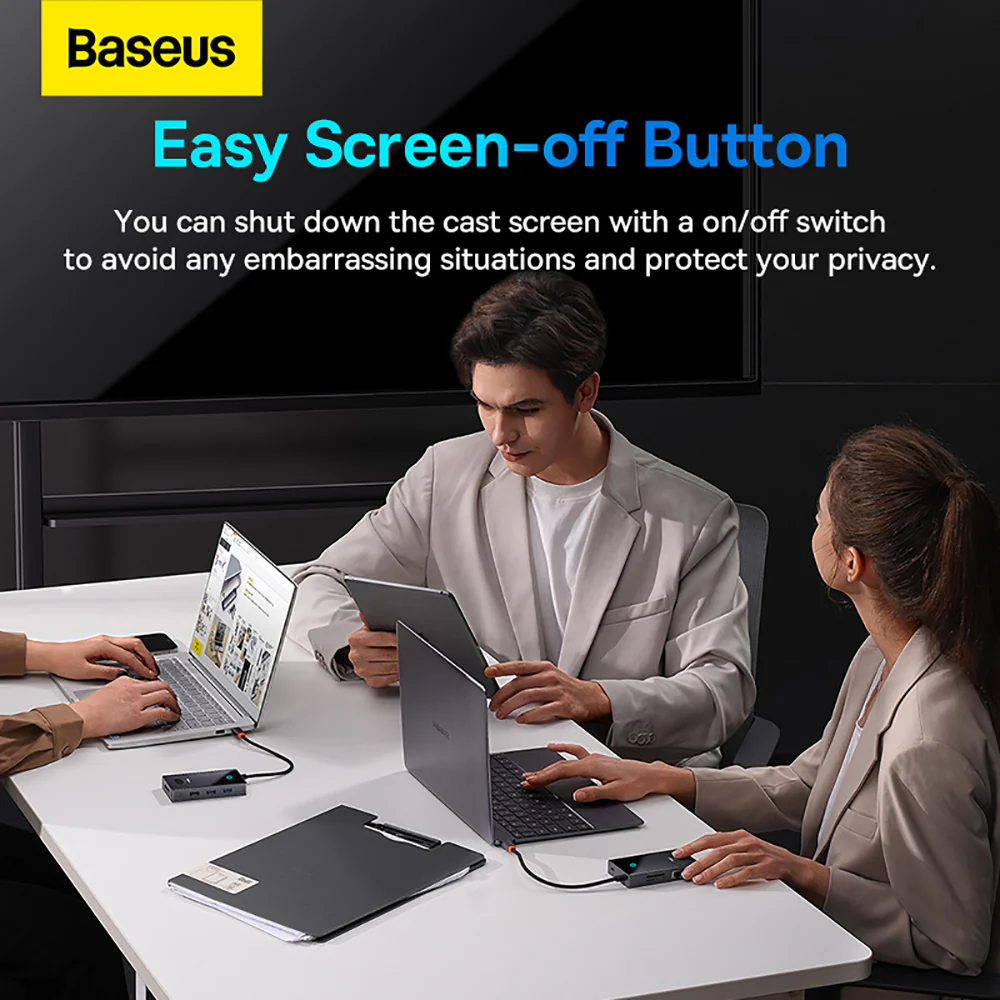 Baseus Yao Shadow Series 8-in-1 HUB Docking Station - Space Gray - Image 3