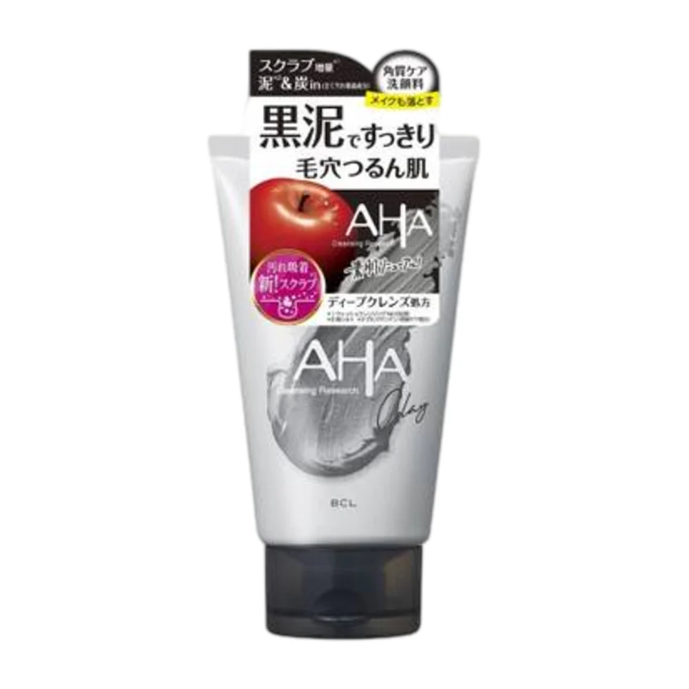 BCL AHA Cleansing Research Black Clay 3-in-1 Face Wash 120g