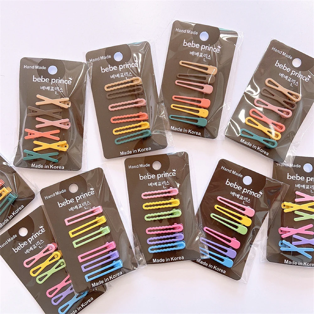 Bebe Prince Handmade Matte Candy Color Hair Clips for Kids X Shape- 6 Pieces - Image 2