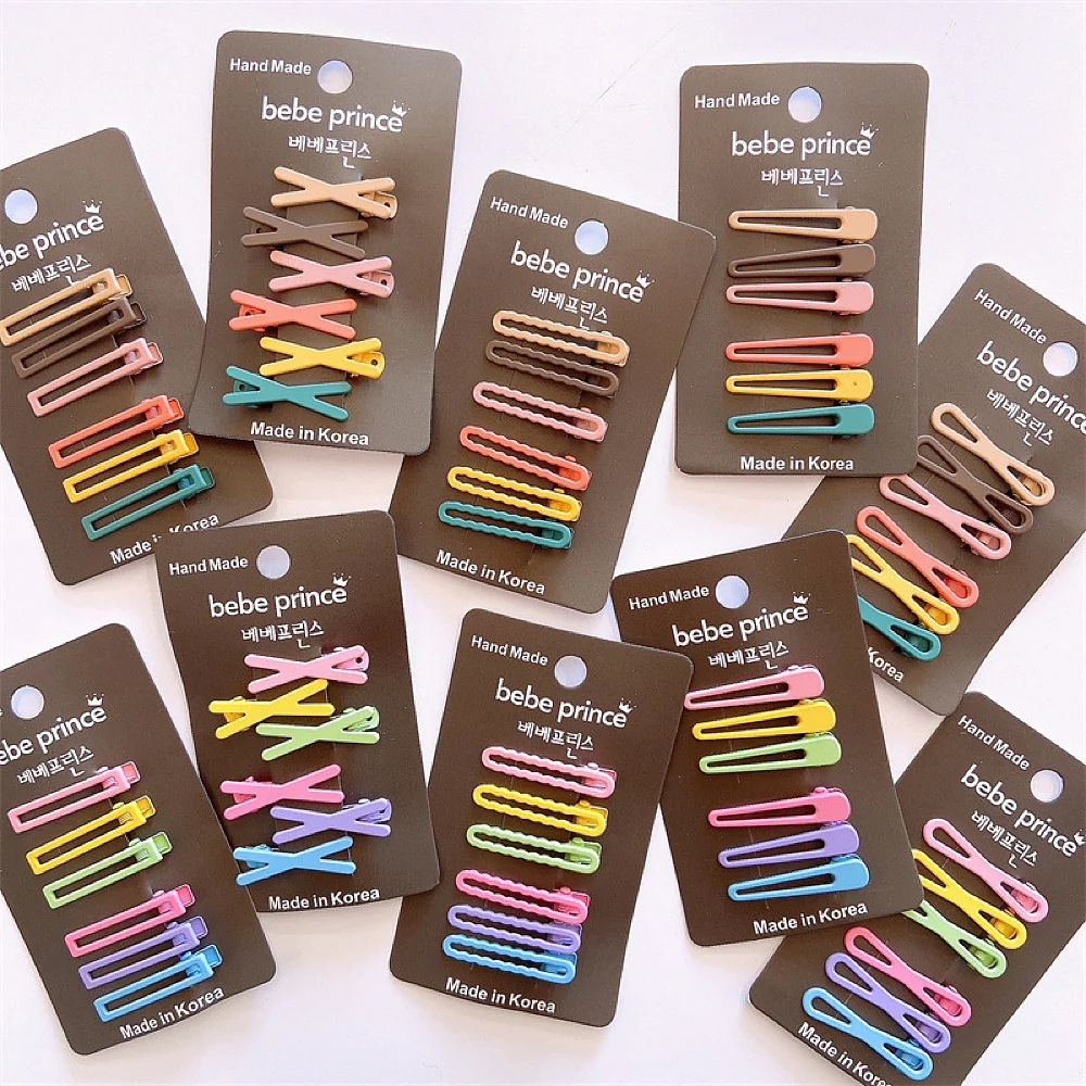 Bebe Prince Handmade Matte Candy Color Hair Clips for Kids X Shape- 6 Pieces - Image 3