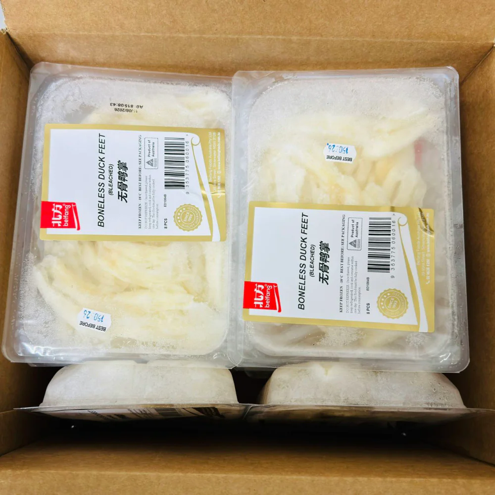 Beifang Frozen Boneless Duck Feet (Bleached) – 8 Pieces - Image 2