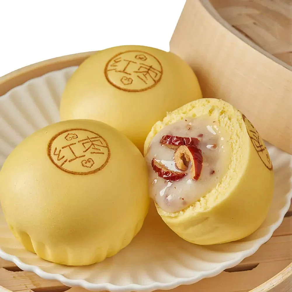 Beiji Frozen Red Date Yogurt Buns - 10 Pieces, 300g - Image 2