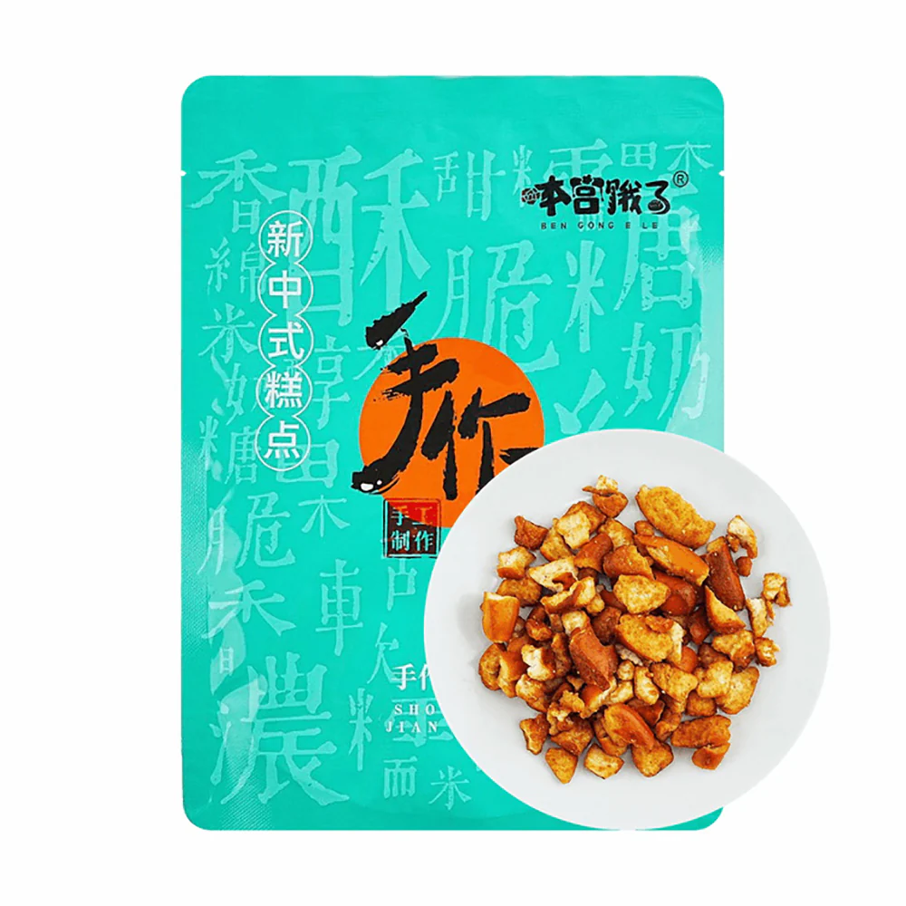 Ben Gong E Le Alkaline Water Finger-Licking Bread Bites - BBQ Flavor, 80g