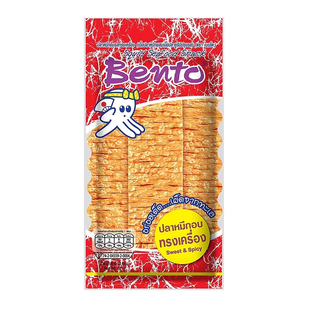Bento Sweet & Spicy Squid Seafood Snack - 20g