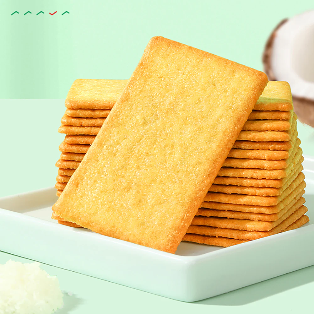 Bestore Crispy Thin Biscuits - Green Coconut Flavor, 240g - Image 3