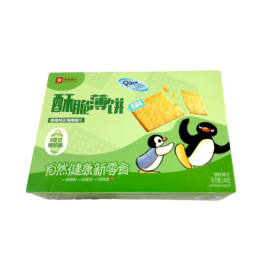 Bestore Crispy Thin Biscuits - Green Coconut Flavor, 240g - Image 5