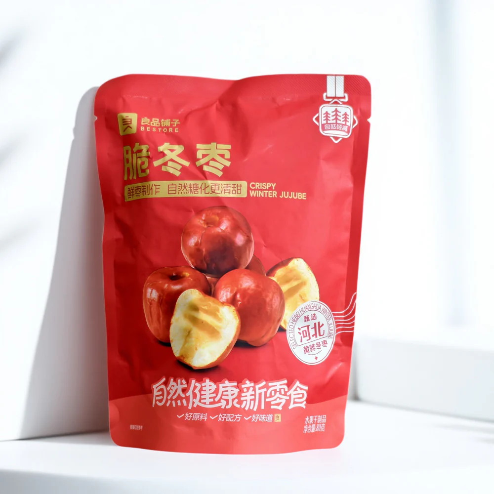 Bestore Crispy Winter Jujube 80g - Chinese Red Date Snack - Image 2