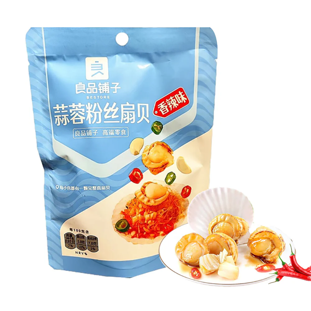 Bestore Garlic Vermicelli Scallops - Spicy Flavor, 45g