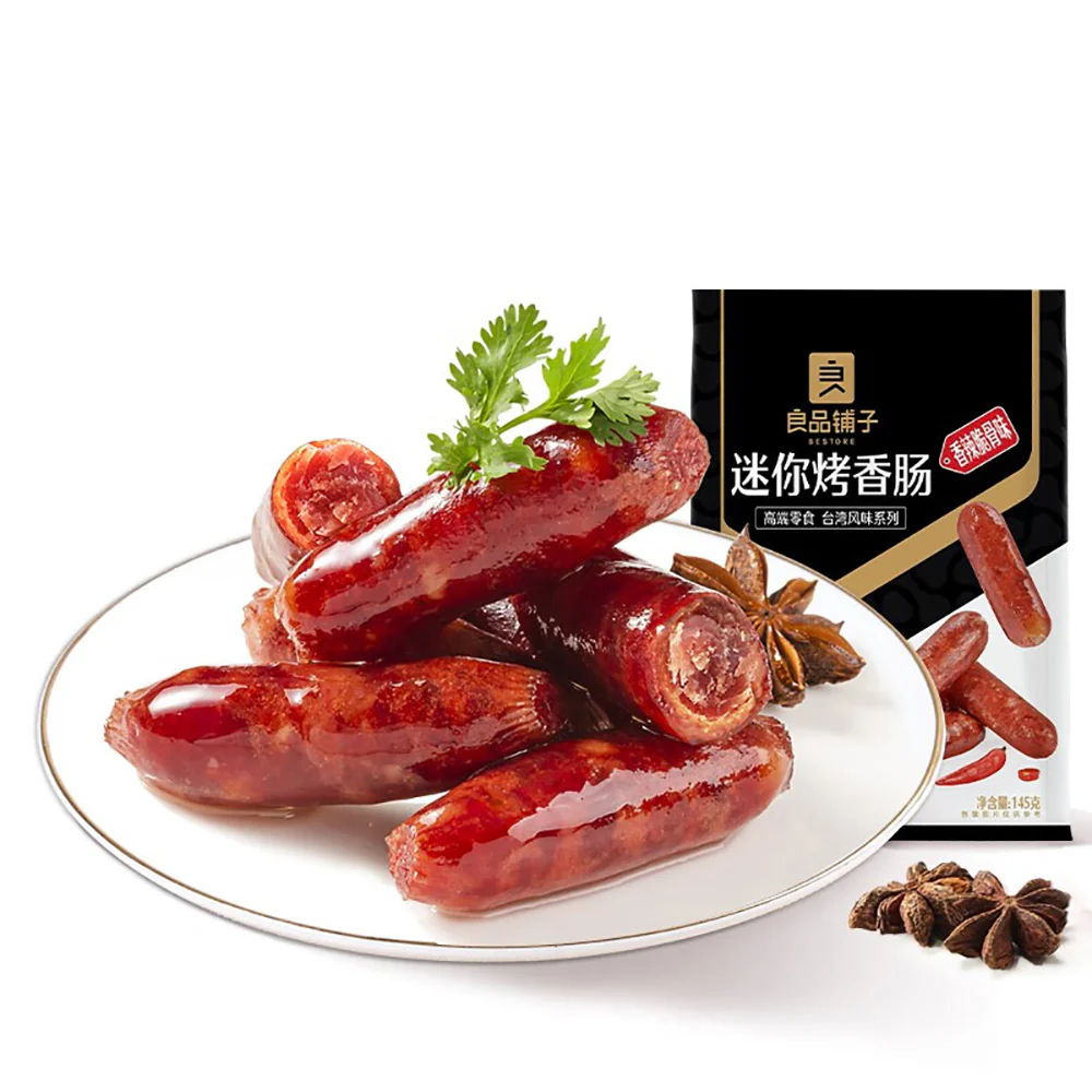 Bestore Mini Grilled Sausages – Spicy Crispy Cartilage Flavor 145g - Ready-to-Eat Snack Sausages