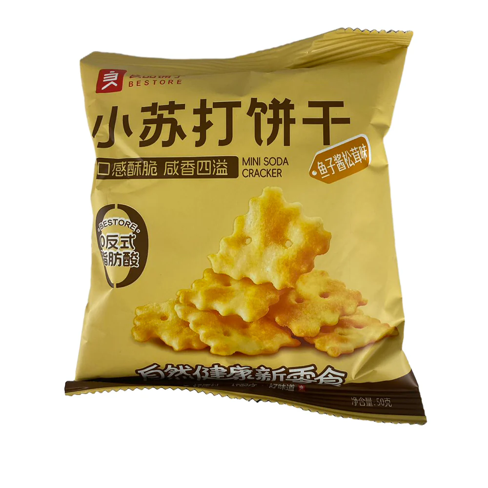Bestore Mini Soda Crackers Caviar and Matsutake Flavor - 50g - Image 2
