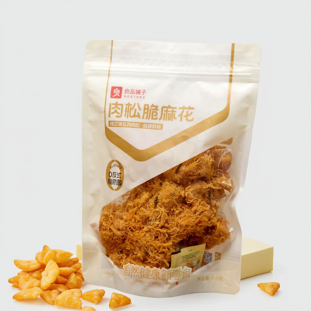 Bestore Pork Floss Crispy Twists 150g - Chinese Mahua Snack - Image 2