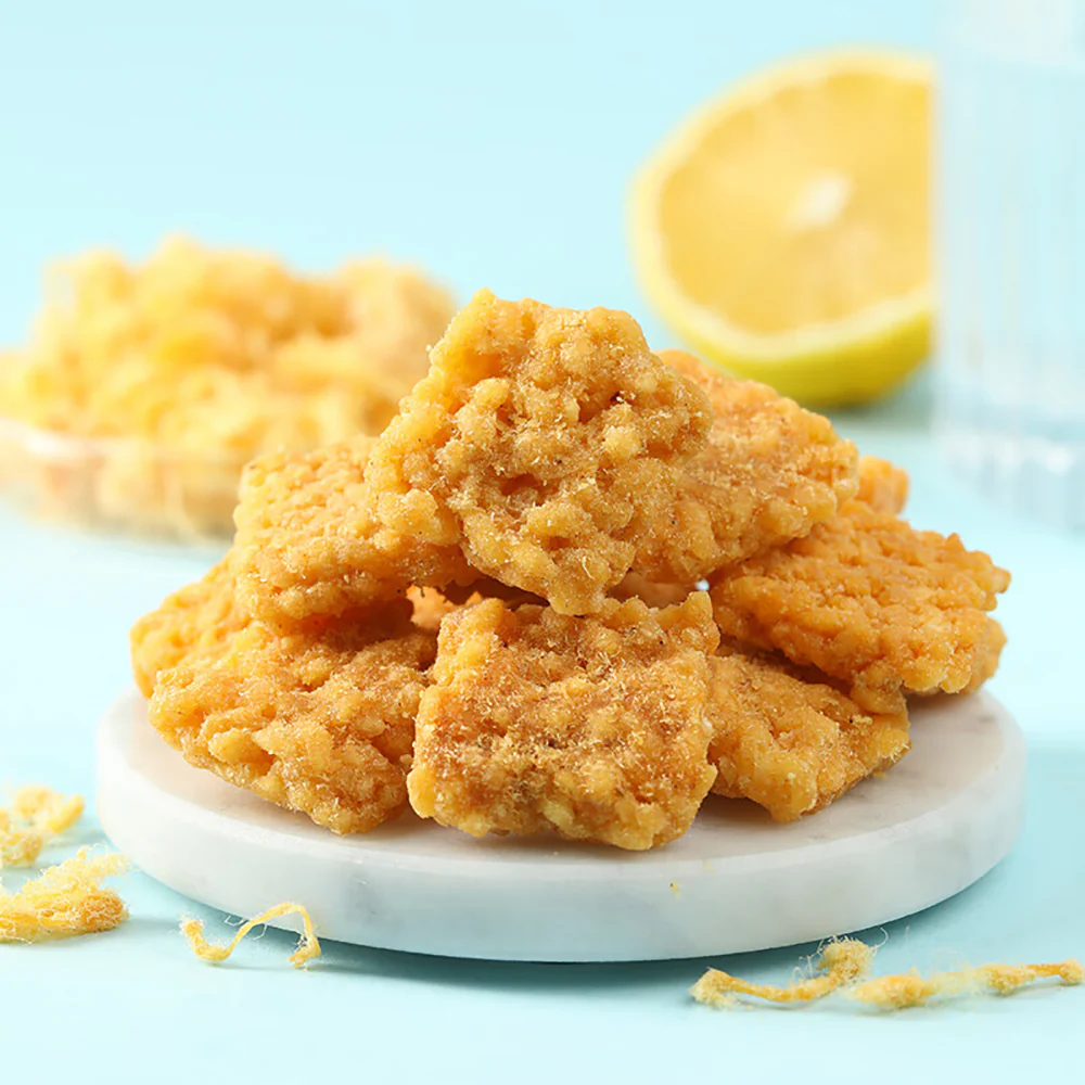 Bestore Salted Egg Yolk and Pork Floss Rice Crackers - 75g - Image 2