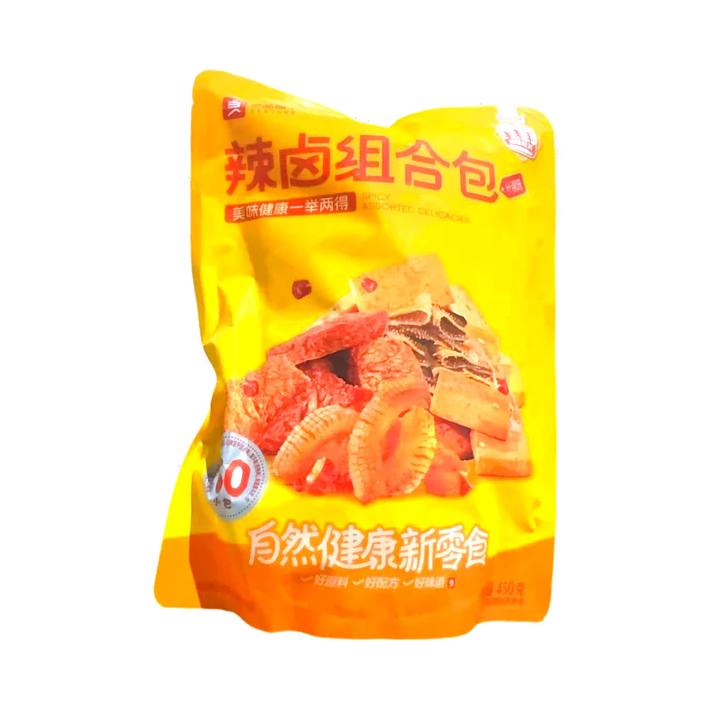 Bestore Spicy Braised Assorted Snack Pack 450g - Chinese Spicy Marinated Snack Platter