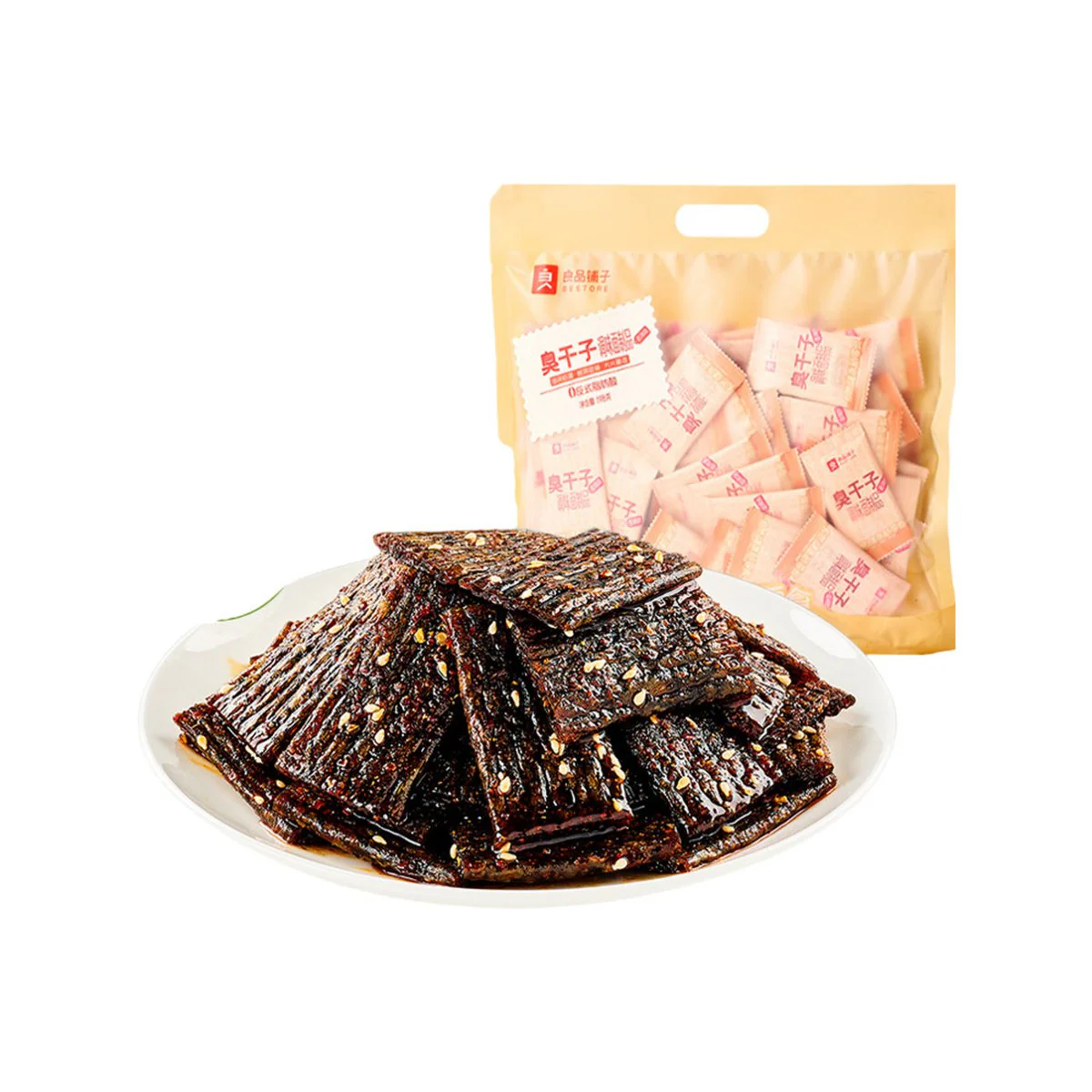 Bestore Spicy Stinky Dried Tofu 198g - Individually Wrapped