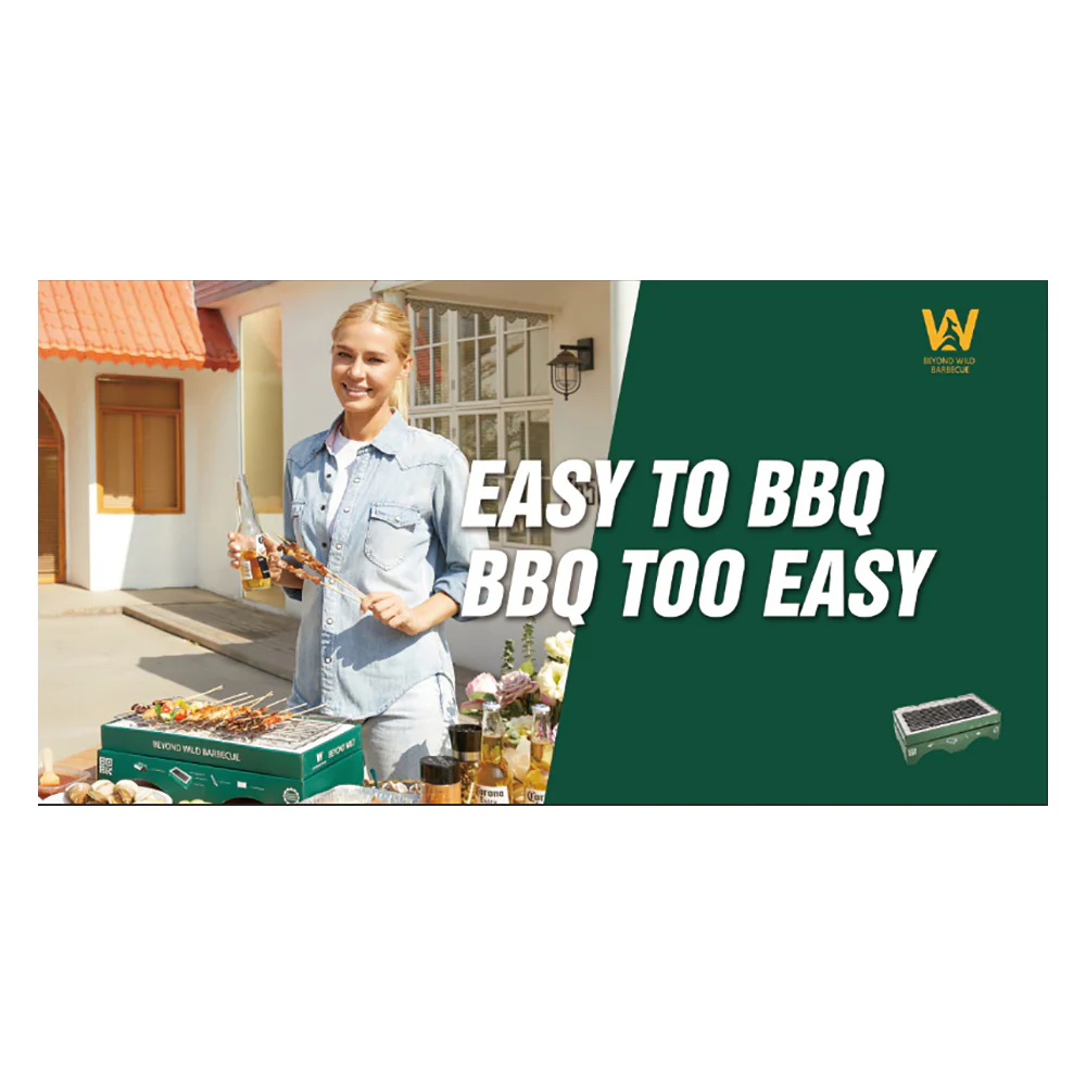 Beyond Wild Disposable Barbecue Grill - Rectangular - Image 3