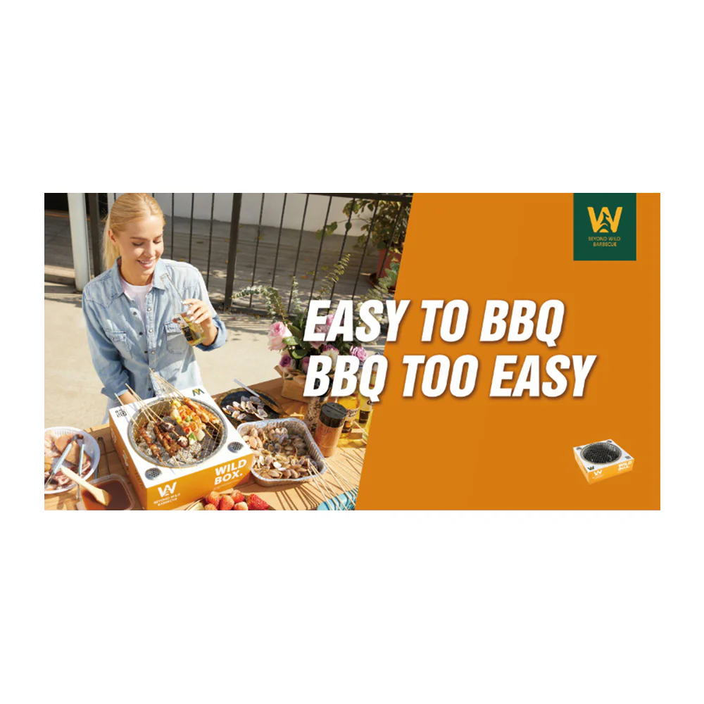 Beyond Wild Disposable Square BBQ Grill - Korean Style - Image 2