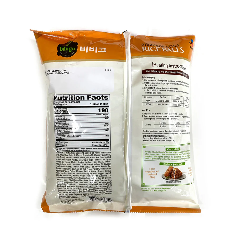 Bibigo Korean Bibimbap Rice Balls - 500g - Image 2
