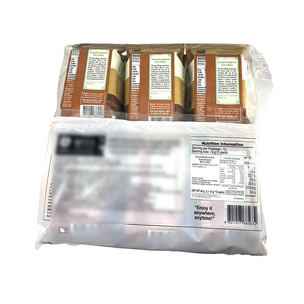 Bibigo Seasoned Seaweed - 12 Packs (4g Each) - Image 2