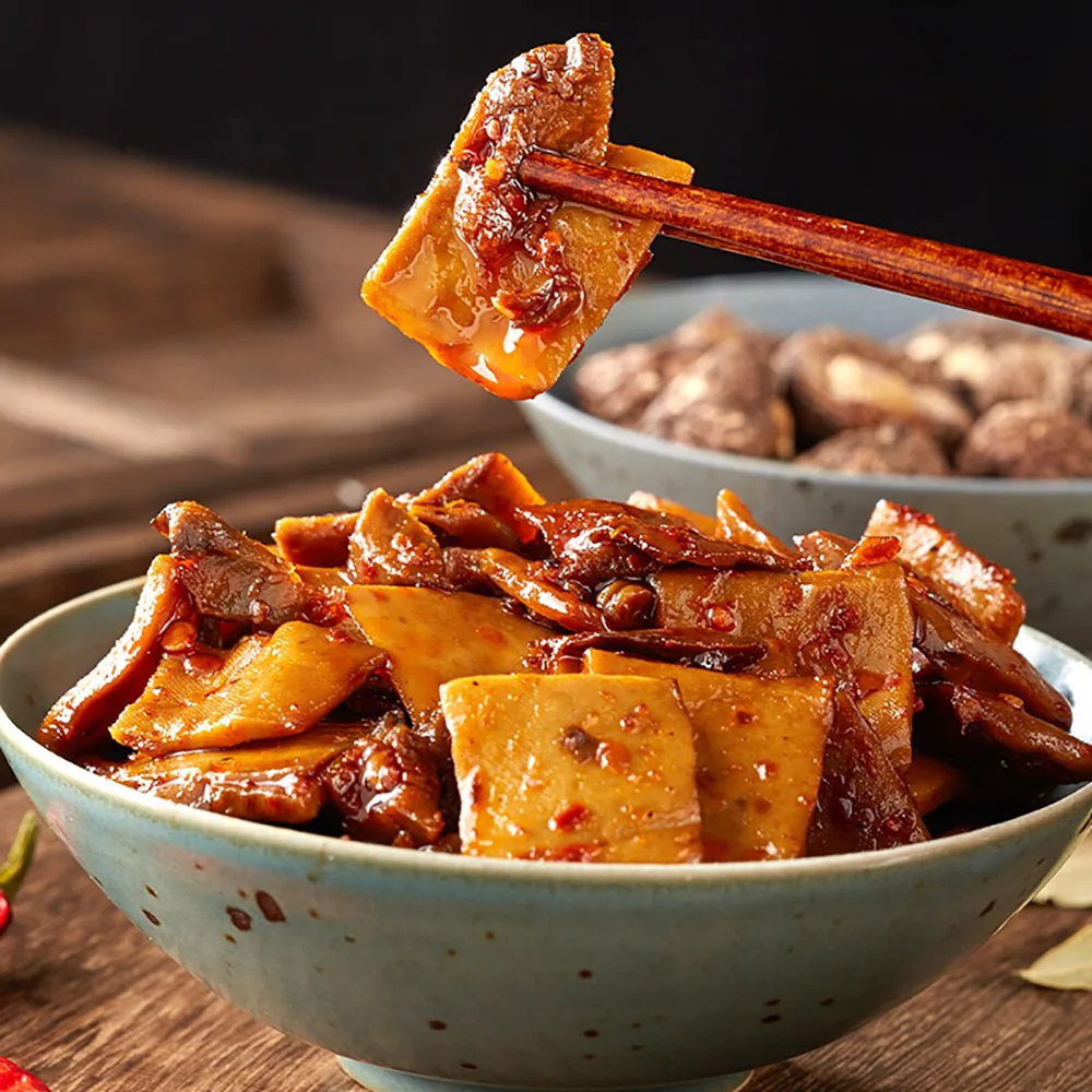 Bibizan Mixed Flavor Mushroom Tofu Snack - 250g - Image 4