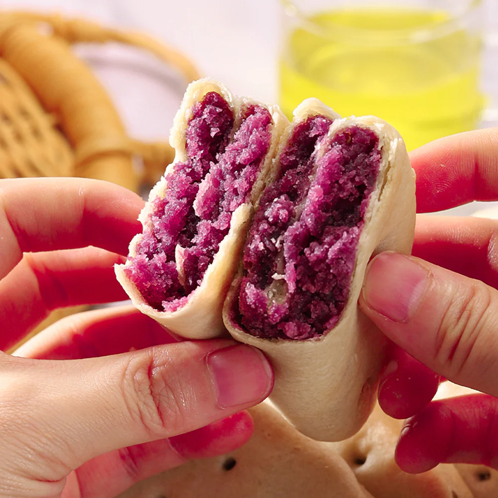 Bibizan Purple Potato Taro Cakes - 500g - Image 3