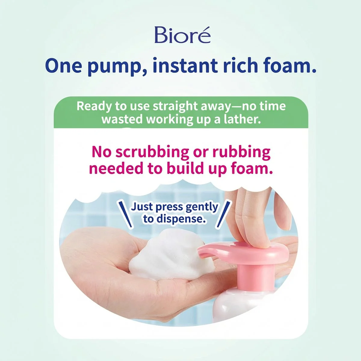 Bioré Marshmallow Whip Acne Care Foaming Facial Wash 150ml - Gentle Micro-Foam Cleanser for Oily & Acne-Prone Skin - Image 3