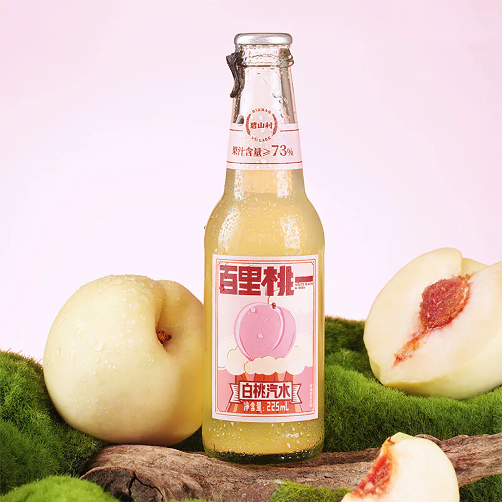 Bishan Village White Peach Soda - 225ml - Image 2