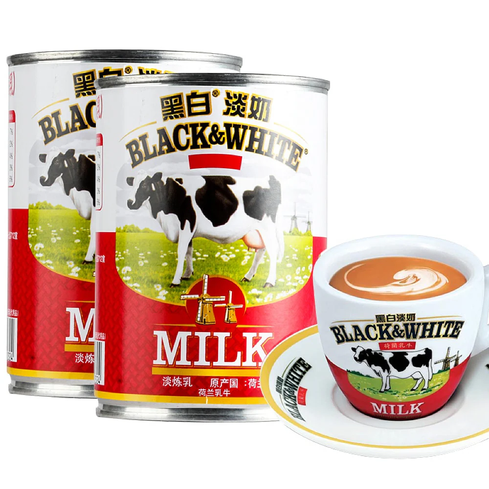 Black & White Evaporated Milk - 385ml - Image 2