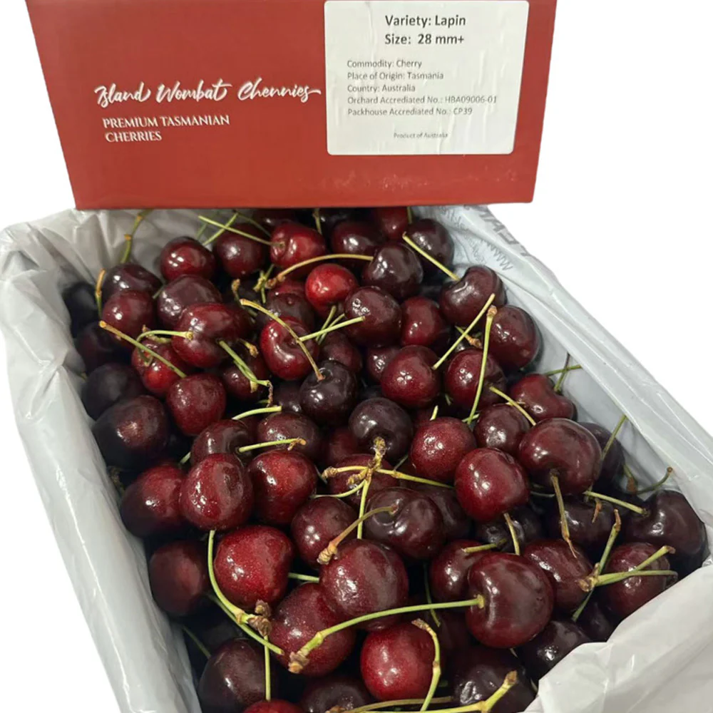 Bland Wombat Premium Tasmanian Lapin Cherries Gift Box 2kg (28mm+) - Image 5