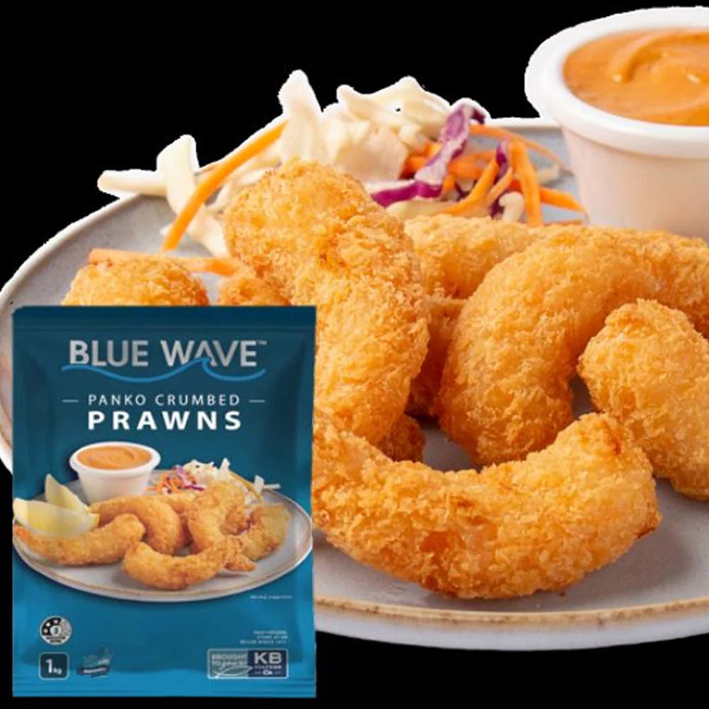 Blue Wave Panko Crumbed Prawns - 1kg - Image 2