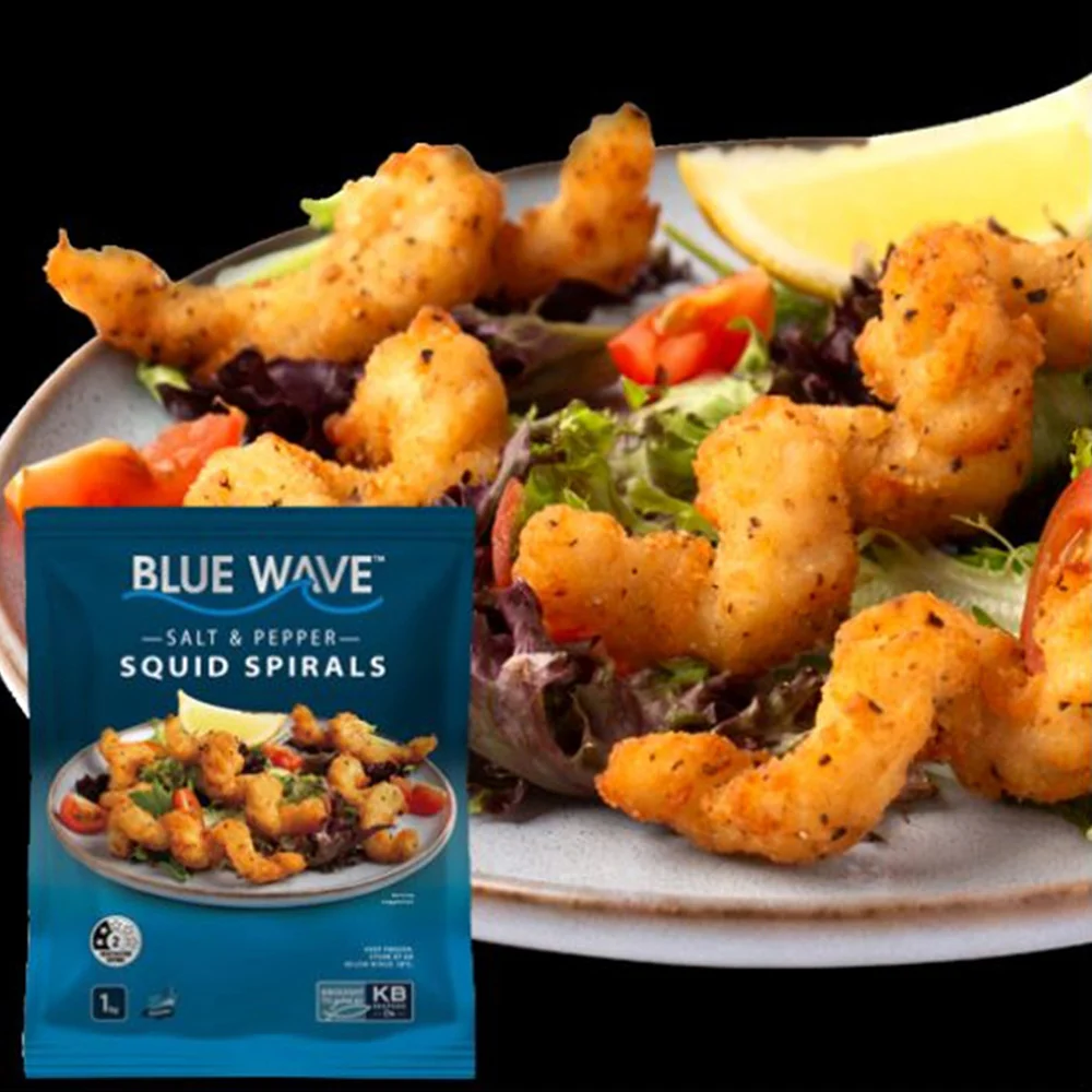 Blue Wave Salt & Pepper Squid Spirals - 1kg - Image 2
