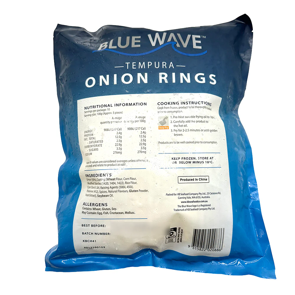 Blue Wave Tempura Onion Rings 1kg - Image 2