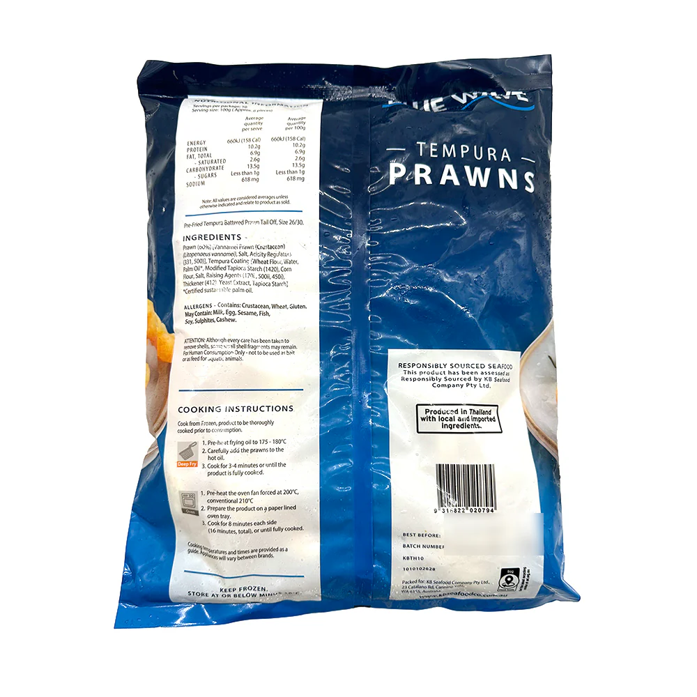 Blue Wave Tempura Prawns 1kg - Image 2