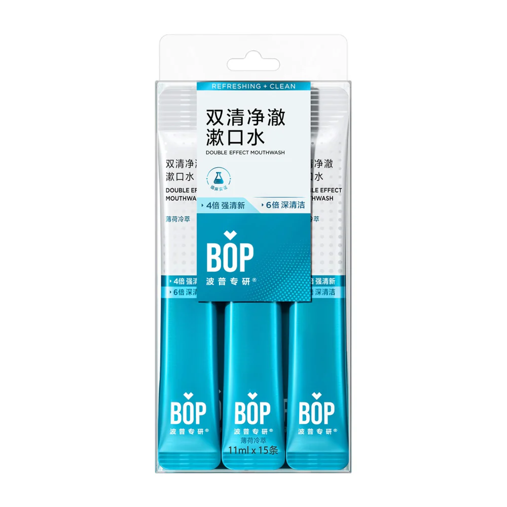 BOP Mint Cold Brew Mouthwash - 11ml x 15 Sachets