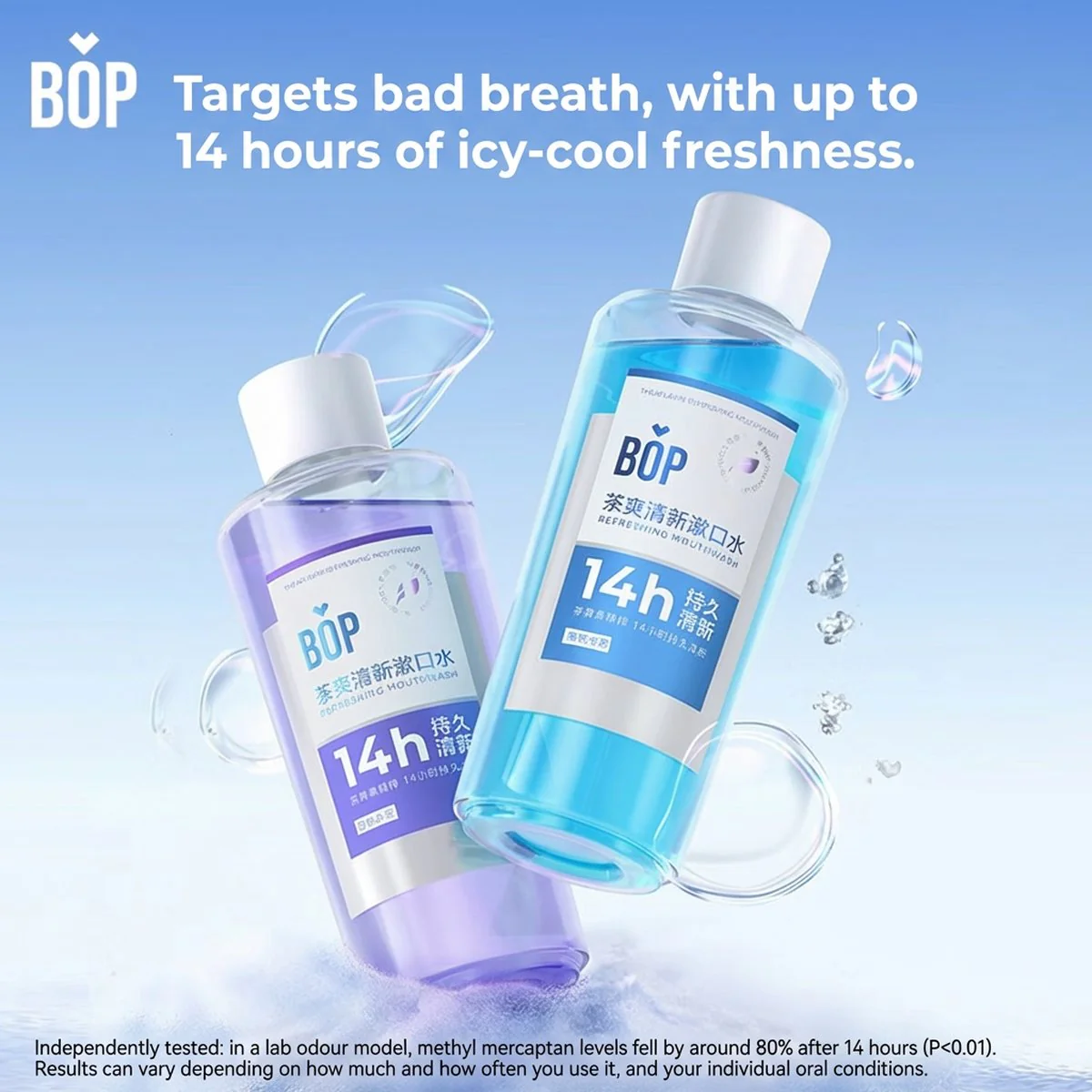 BOP Refreshing Mouthwash Mint Cold Brew - 500ml - Image 2