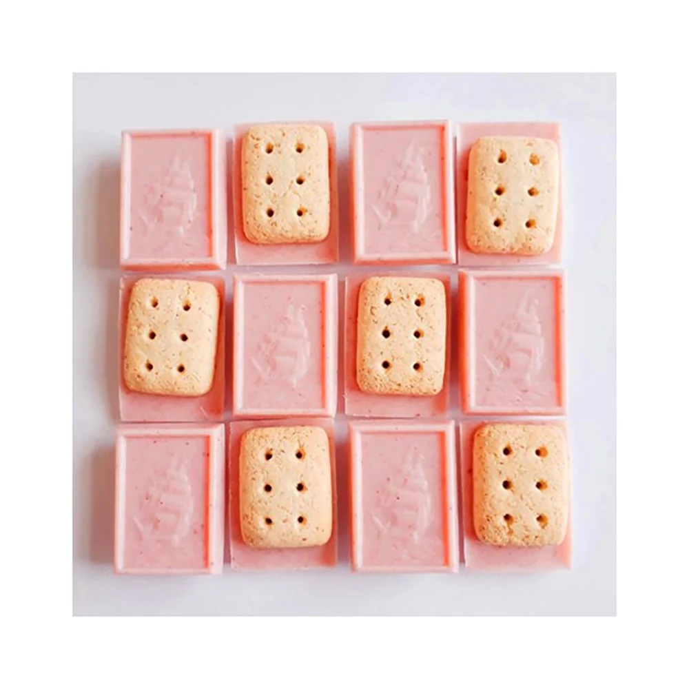 Bourbon Alfort Mini Chocolate Biscuits - Strawberry Flavor, 12 Pieces, 73g - Image 3