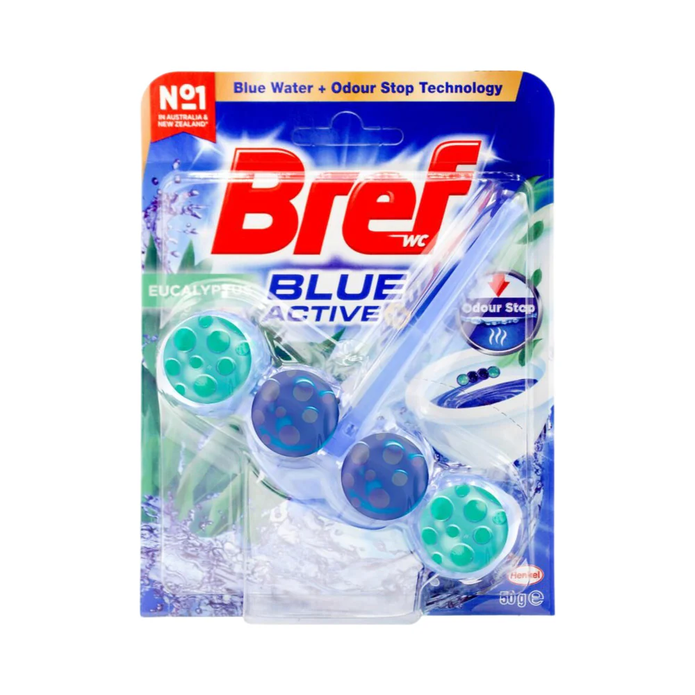 Bref Blue Active Eucalyptus Toilet Block 50g