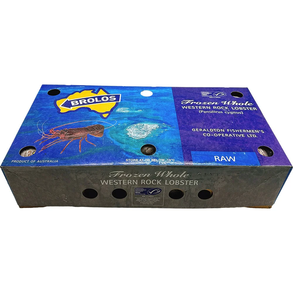 Brolos Frozen Whole Western Rock Lobster - 10kg Box (22-23 Pieces) - Image 6