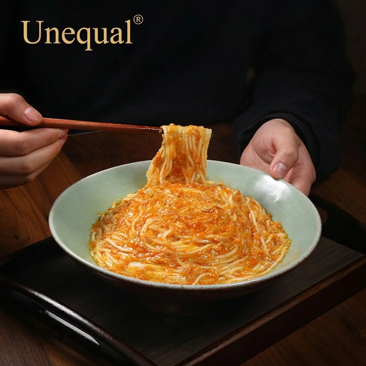 Budeng Crab Suzhou-Style Crab Roe Noodles Black Gold Edition 213g - Ready-to-Cook Noodle Kit - Image 2