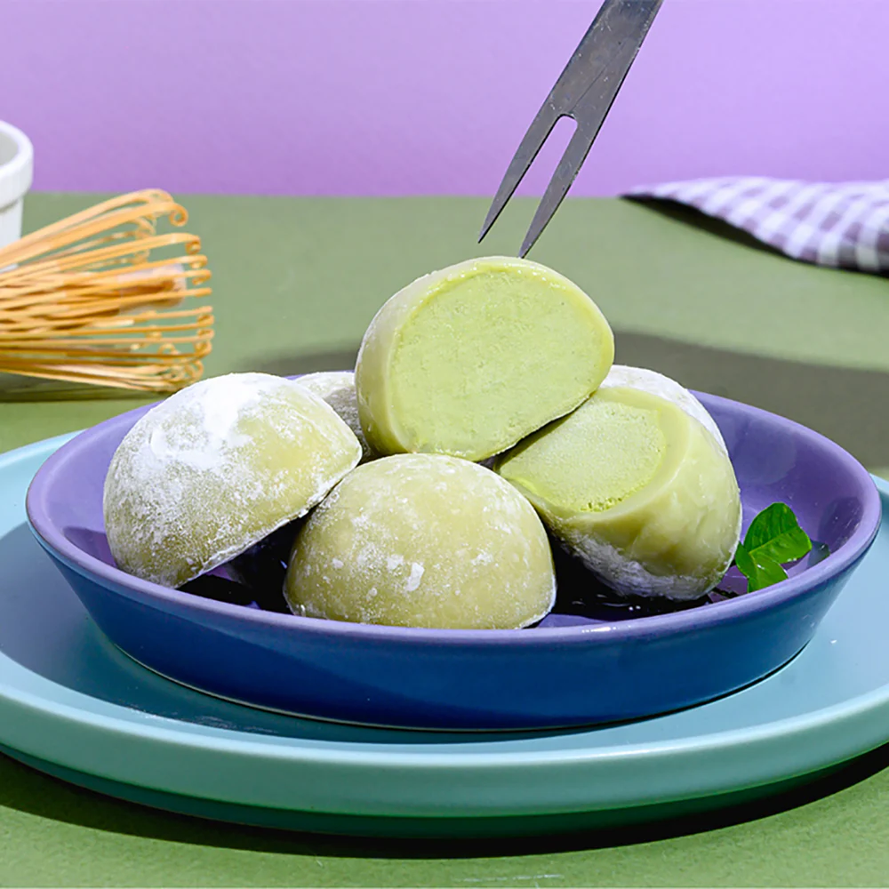 Buono Mochi Ice Cream Green Tea Flavor 6pcs 156g - Image 3