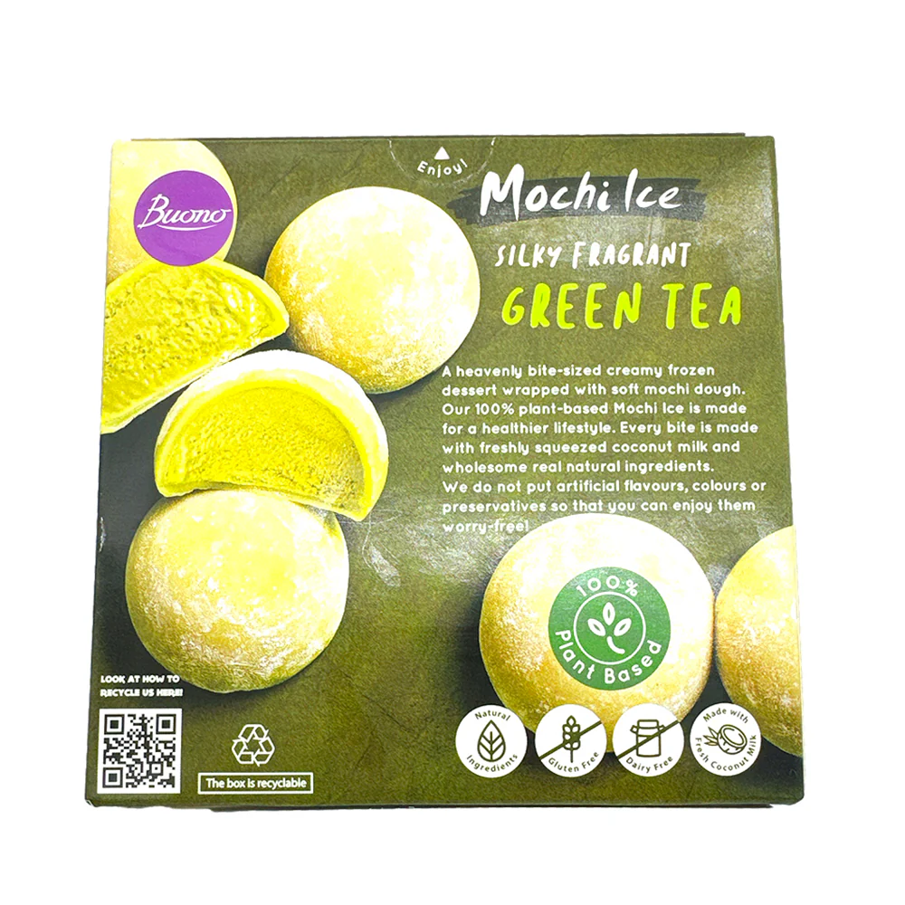 Buono Mochi Ice Cream Green Tea Flavor 6pcs 156g - Image 5