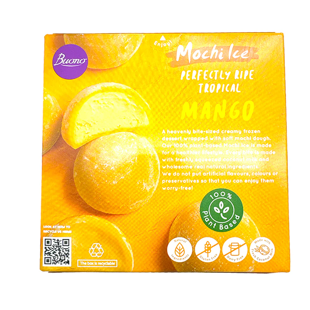 Buono Mochi Ice Cream Mango Flavor 6pcs 156g - Image 5