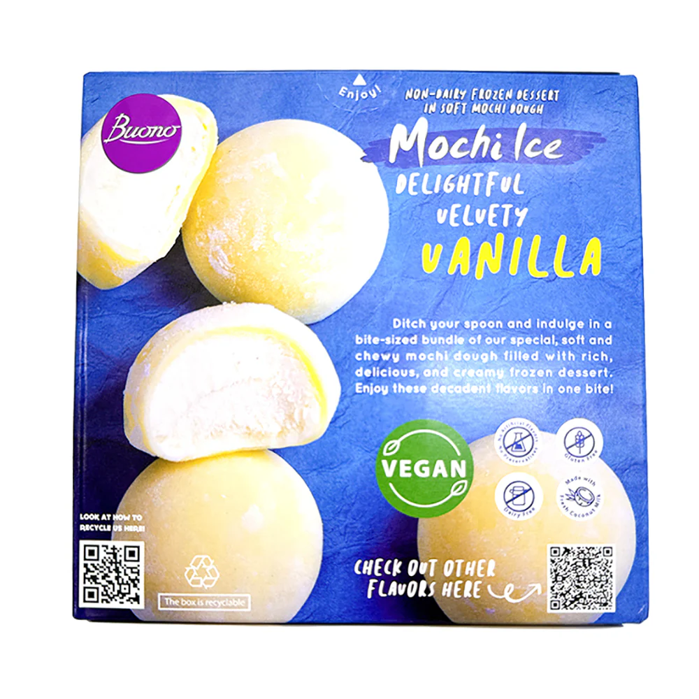Buono Mochi Ice Cream Vanilla Flavor 6pcs 156g - Image 4