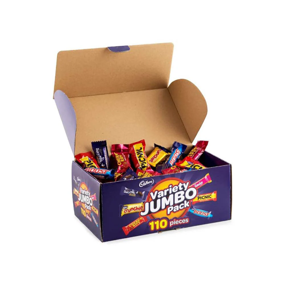 Cadbury Variety Jumbo Pack Chocolate Snacks - 110 Pieces, 1.56kg - Image 2